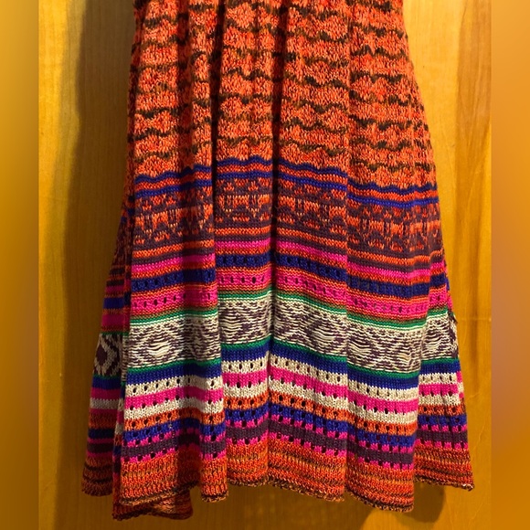 FINAL PRICE NWT,Free People Rare Heart crochet sweater dress,red/multi size S - Picture 4 of 15